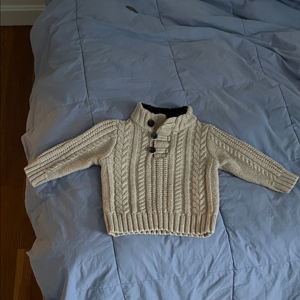 GAP Kids Cream Cable Knit Sweater